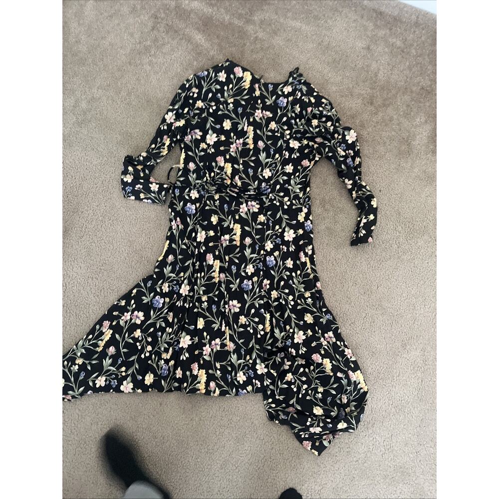 Vintage 90s Fredericks of Hollywood Maxi Dress 13/14 Floral Cottage/Grannycore - Picture 7 of 9